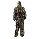 Zicac 3D Ghillie Tarnanzug Dschungel Ghillie Suit Woodland Camouflage Anzug Kleidung Für Jagd Verdeckt Festschmuck