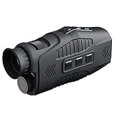 Mulcort 1080P Portable Monocular Night-Visions Device Day Night Use Photo Video Taking 5X Digital Zoom 300M Full Dark Viewing Distance for Outdoor Hunt Boating Journey