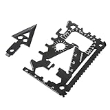 Ldabrye 18 In 1 Taschenwerkzeug Multifunktionale Überlebenskombination Kombination Werkzeugkarte Edelstahl Überleben Taschen Werkzeug Geschenk Für Männer