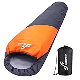 Sportneer Schlafsack Sommer Mumienschlafsack 950g - Kleines Packmaß Leicht Schlafsack Outdoor Sommerschlafsack für Herren Damen Erwachsene