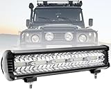 CCLIFE Led Arbeitsscheinwerfer 12V Scheinwerfer 300W Auto Traktor 15 Zoll IP67 Offroad 6500K Wasserdicht Arbeitslicht Spotlight für SUV UTV ATV LKW, 1 Stück CushHom
