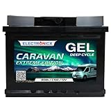 Electronicx 12 V 80 Ah Gel-Batterie – Deep Cycle Solarbatterie für Caravan, Camping & Marine – Wartungsfrei – Extrem Lange Lebensdauer für Wohnmobile, Boote und netzunabhängige Stromversorgungen