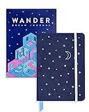 Wander Dream Journal: Clothbound Hardcover geführtes Traum-Tagebuch, Medium, 13,7 x 19,6 cm, Dunkelblau, 192 Seiten
