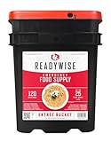 ReadyWise, 120 Portionen, Notration, Mittag- und Abendessen, Grab & Go Eimer, 13 Rezepte, Gefriergetrocknet, Langlebige Lebensmittelversorgung,Bis Zu 25 Jahre Haltbarkeit, Notfallnahrung, 14 Tage