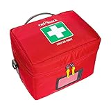 Tatonka First Aid Family (ohne Inhalt) - Erste-Hilfe Tasche zum selber Befüllen - Mit mehreren, ausklappbaren Fächern, funktionaler Unterteilung und Klappdeckel - 25 x 18 x 18 cm (red)
