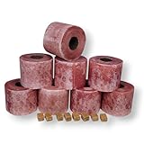 Wachsrollen 8 Stück/Lichtrollen aus 100% Recyclingswachs incl. Anzündwürfel von den Garden Tool Brothers