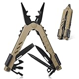 Purple Dragon Multitool Werkzeug Survival Multifunktionszange Camping zubehör,12 in 1 Faltbare Multiwekzeug mit Tragtasche für Männer,Multitool Taschenmesser Werkzeuge Zange für Outdoor als Indoor