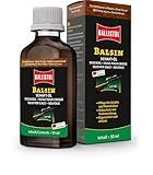 BALLISTOL 23150 Balsin Schaft-Öl dunkelbraun 50ml Flasche - Holzschutz gegen Regen, Nässe, Fäulnis und Schimmel