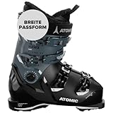 ATOMIC Hawx Magna 85W GW Skischuhe - Größe 24/24.5 - Alpin-Skischuh für Damen in Black/Storm/Ivory - 102mm breite Passform - Stabile Prolite Konstruktion - Memory Fit für präzisen Sitz
