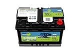 Autobatterie 12V 100Ah AGM – Wohnmobil Batterie wartungsfrei – stoßfest & vibrationsgeschützt – ideal für Camper, Caravan & Solaranlage