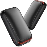 Gaiatop Taschenwärmer Handwärmer Elektrisch 2-Pack mit Magnet, 4000mAh USB Wiederverwendbar, 3s Schnellheizung & 3 Stufen, Kompakt für Handschuhe, Adventskalender Füllung Geschenke für Männer Frauen