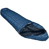 VAUDE Mumienschlafsack 220 cm Sioux 800, atmungsaktiver 3-Jahreszeiten Schlafsack, kompakter Kunstfaserschlafsack 1500g für Indoor & Outdoor-Camping