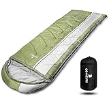 COVACURE Schlafsack Camping – Ultraleichter Sommerschlafsack und Deckenschlafsack, 3 Jahreszeiten Sleeping Bag für Kinder und Erwachsene, kleines Packmaß, 220 x 80 cm