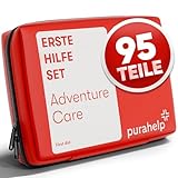 Erste Hilfe Set Outdoor - Kompakt & Leicht - 95 Teile für Wandern, Outdoor, Camping, Fahrrad - Reiseapotheke Erste Hilfe Set Outdoor Erste Hilfe Set Kinder Erste Hilfe Set Fahrrad