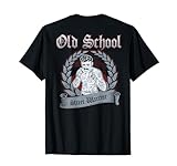 Hooligan Ultras „Old School Street Warrior“ Boxer-Print auf dem Rücken T-Shirt