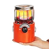 HUIHHAO 2 in 1 Propangasheizer, tragbarer Propangasheizer Outdoor-Camping, multifunktionaler Campingzeltheizer, for Garage, Marine, Hütte, Angeln, Wandern, Jagen, Rucksackreisen, Wandern