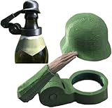Soldat Salut Bierflaschen Helm Soldatengruß Bierflaschenhelm Soldaten Salut Bier Flaschen Verschluss, Salute Flaschenverschlüsse für Bierflaschen Soldatengruss Bierhelm (Green)