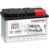 Solis Solarbatterie 100AH 12V Antriebs Versorgungs Boots Wohnmobil Solar Caravan Batterie …