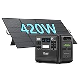 FOSSiBOT F2400 Solargenerator mit Solar panel 400W, 2048Wh, LiFePO4 Tragbare Powerstation, 3 Ausgang AC 2400W (4800W Peak), 1100W Schnellladung, Power Station für Camping, Reisen