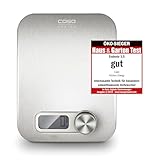 CASO Kitchen Energy Design Küchenwaage, Testsieger Haus & Garten Test, batterielose Nutzung durch kinetische Energie, bis 5 kg in 1 g-Schritten