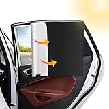 2 Stück Magnetisch Sonnenschutz Auto Seitenscheibe,Sonnenschutz Auto Baby,Car Shades,Auto Vorhang,Uv-Schutz,Mit 4 Klettverschluss,Passend Für Die Meisten Fahrzeuge