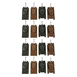 Fenteer 16 Stücke Tank Kampfwagen Modell Set
