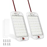 MERTTURM 48 LED Innenbeluchtung Auto, Super Hell 800LM 12V LED KFZ Innenraumbeleuchtung mit Schalter, 6000K Weißlicht für Wohnmobile LKW Van Caravan Boot(2 Stück)