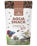 NatureHolic AquaSnack Insect Sticks | Hochwertiges Zusatzfutter fürs Aquarium | Insekten Leckerlis reich an Proteinen | Futter für Garnelen, Krebse, Krabben, Aquarienschnecken & Zierfische | 30g