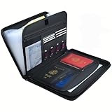 Feuerfeste Dokumententasche A4 mit 13 Fächern & Reißverschluss, Wasserfest Fächermappe A4, Silikonglas Material, für Büro, Schule, Zuhause – Dokumentenmappe mit mehreren, für Männer, Frauen