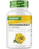 Johanniskraut - 240 Kapseln mit 500 mg Extrakt hergestellt aus 5000 mg reines Johanniskraut - Natürlicher 10:1 Extrakt - Hochdosiert - Vegan