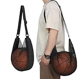 Basketball Rucksack,Balltasche,Adjustable Cross-Body Bag Tragbare Einzel Schulter Basketball Beutel,Ball Sammelbeutel,Basketballrucksack,Großes Fassungsvermögen Basketballtasche Training Rucksäcke