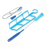 Trinkblase Reinigungsset, Cleaning Kit,Nylon + Pp Reinigungsbürsten-Kit,1 Satz 4 In 1 Tragbare Reinigungsbürsten + Trockengestell Für Trinkwasserblasenrohre