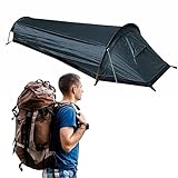 Ultraleichtes Biwakzelt - 1-Personen-Zelte für Camping | wasserdichte Outdoor-Ausrüstung zum Wandern, Erdnägel, Außentasche, Zubehörtasche und Abspannleinen inklusive Tayste