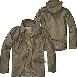 BWuM Feldjacke M65 + Patch & Flaggen, Größe:M, Farbe:Oliv