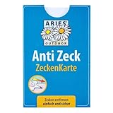ARIES ZK1 Zeckenkarte für Menschen, Hunde und Katzen - praktisches Taschenformat, 6 x 9 cm