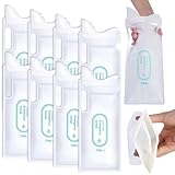 Kryzulax 8 Stück Urinbeutel,Einweg-Urinbeutel für Unterwegs,Tragbare Natursekt Beutel,700ml Gel-Urinbeutel,für Camping Toiletten,Reisen, Stau,Erbrochene Beutel,Reisetoilette