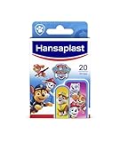 Hansaplast Kids Paw Patrol Kinderpflaster (20 Strips), Wundpflaster mit bunten Paw Patrol Motiven zum Aufmuntern, schmerzlos zu entfernendes Pflaster Set