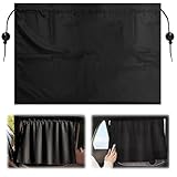 2 Stück Auto Trennvorhänge Sonnenschutz, 66.5x47cm Sonnenschutz Auto Vorhang Seitenfenster, Sonnenblende Kinder Autovorhänge für Camping Reisen Kinder Schlafen