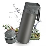 Profi Outdoor Wasserfilter Flasche mit 1500L Filterkapazität I entfernt 99,99% aller Bakterien und filtert Viren, Partikel und Schwermetalle, Survival Prepper Wandern Camping Reisen