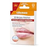 Lifemed Lippen Herpes Patch | Diskreter Schutz und beschleunigte Wundheilung für Lippenherpes Bläschen | Effektiver Herpes Patch gegen Gesichtsherpes | Nahezu unsichtbar - 60 Stück (6er Pack)