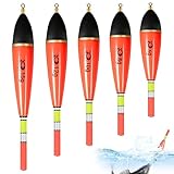 Colorich 5 Stück Leuchtend Posen Angeln, 5g/8g/10g/12g/15g Posen Set, Schwimmer Angeln, Angelzubehör Set, Knicklichter Angeln für Hecht, Barsch, Karpfen, Barsch Posen Angeln