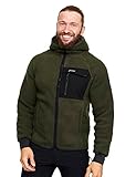 RevolutionRace Sherpa Hoodie für Herren, Outdoor Fleecejacken perfekt für Wanderungen und Outdoor-Abenteuer, Forest Night, 3XL