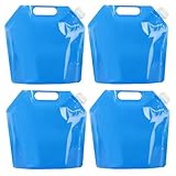 2 STK Wasserkanister 5L, Faltbarer Wasserkanister Faltbar, Camping Trinkwasserkanister, Faltkanister, Wasserbehälter Foldable Wassersack, Tragbarer Wasserbeutel für Outdoor Camping Wasser Kanister