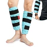 Comfytemp Universal Kühlmanschette（2 Stück）30x30cm Kühlbandage für Beine Arme Waden Knie Ellbogen Schulter Nacken mit 3 Klettverschlüsse, Kühlpads Kalt Warm Kompresse Wiederverwendbar Kühlpacks