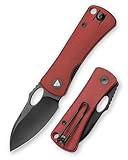 TRIVISA Taschenmesser -Zweihandmesser Klappmesser aus 5.2cm Sandivk 14C28N Stahl - Klein EDC Messer Outdoor Klappmesser - Mini Campingplätze，G10 Handgriff，Andromeda-03R