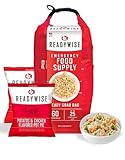 ReadyWise, 60 Portionen, Frühstück, Mittag- & Abendessen, Grab & Go Dry-Bag, Gefriergetrocknet, Haltbar bis zu 25 Jahre, Notfallnahrung, 7 Tage für 1 Person, 1 Woche Nahrung