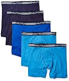 Nautica Herren 5 Pack Classic Cotton Boxer Briefs Slip, Peacoat/Aero Blue/Sea Cobalt 5 Stück, X-Large (5er Pack)