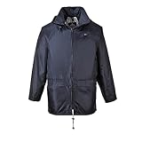 Portwest S440 Herren Leichte Wasserdichte Klassische Regenjacke Marineblau, 4XL