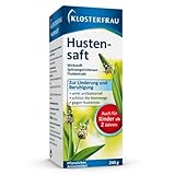 Klosterfrau Hustensaft mit Spitzwegerich | 240 ml | lindert und beruhigt Hustenreiz | wirkt antibakteriell & schützt die Atemwege