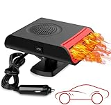 Showvigor 12V Autoheizung, Auto Heizlüfter, Tragbare Autoheizung Anti-Beschlag Windschutzscheibe Defroster, Defroster Mit ergonomischem Handgriff Zigarettenanzünder Heizlüfter für alle Autos